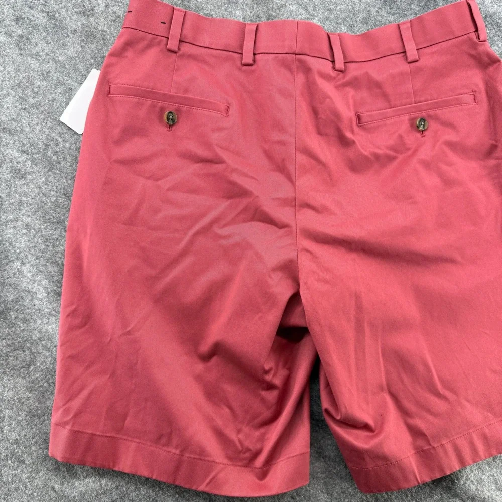 Brooks Brothers Advantage Chino Men 35W Red Pink NWT Waistband Flat Front